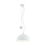 Lámpara Colgante Rústico Blanco 1 Luz Ajustable 38x38x110cm - Iluminacion | Bylmo