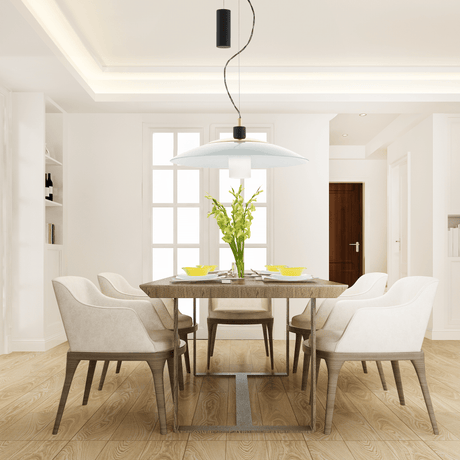 Lámpara Colgante Contemporáneo 49x49x110cm Negro Acero 1100L IP20 - Iluminacion | Bylmo