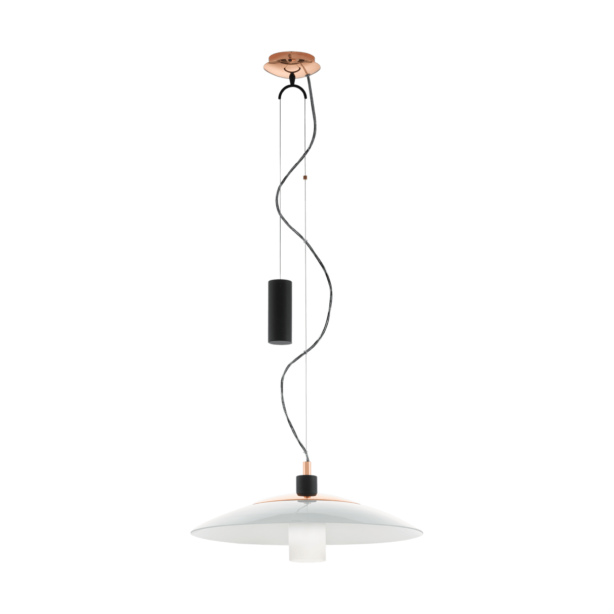 Lámpara Colgante Contemporáneo 49x49x110cm Negro Acero 1100L IP20 - Iluminacion | Bylmo