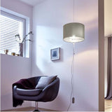 Lámpara Colgante Contemporáneo 1 Luz Gris Acero Ajustable Techo Ambiente LED 110V - Iluminacion | Bylmo