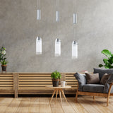 Lámpara Colgante Moderno Gris Acero Ajustable 10x66x110cm - Iluminacion | Bylmo