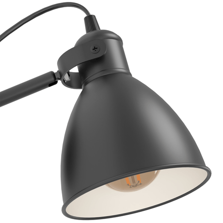 Lámpara de Pared Rústico ACERO 12x19cm Negro 1 Foco - Iluminacion | Bylmo