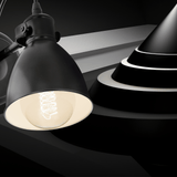 Lámpara de Pared Rústico ACERO 12x19cm Negro 1 Foco - Iluminacion | Bylmo