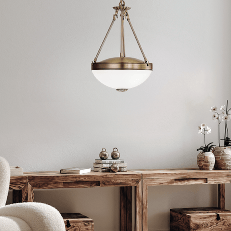 Lámpara Colgante Clásico Dorado Ajustable 1100 Lúmens - Iluminacion | Bylmo