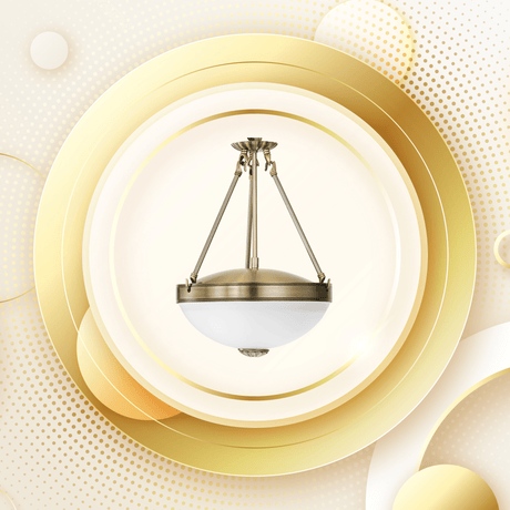 Lámpara Colgante Clásico Dorado Ajustable 1100 Lúmens - Iluminacion | Bylmo