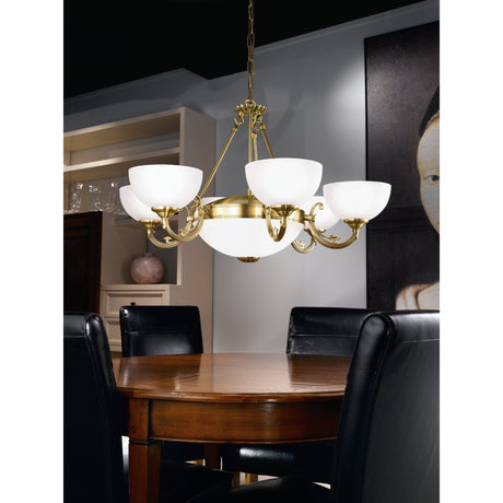 Lámpara Colgante Clásico Dorado 9 luces LED Ajustable 74x74x110 cm - Iluminacion | Bylmo