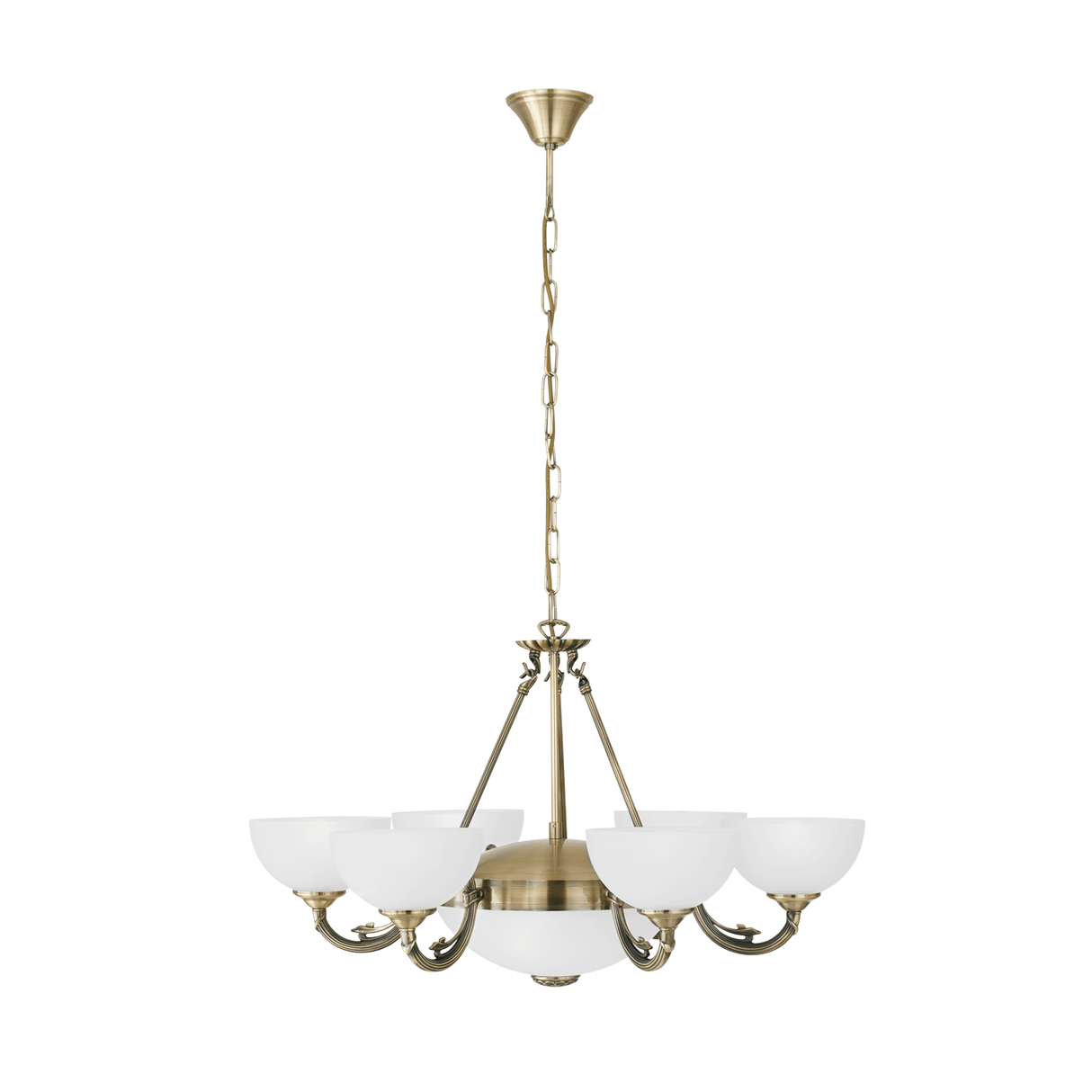 Lámpara Colgante Clásico Dorado 9 luces LED Ajustable 74x74x110 cm - Iluminacion | Bylmo