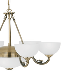 Lámpara Colgante Clásico Dorado 9 luces LED Ajustable 74x74x110 cm - Iluminacion | Bylmo