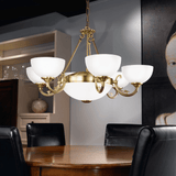 Lámpara Colgante Clásico Dorado 9 luces LED Ajustable 74x74x110 cm - Iluminacion | Bylmo