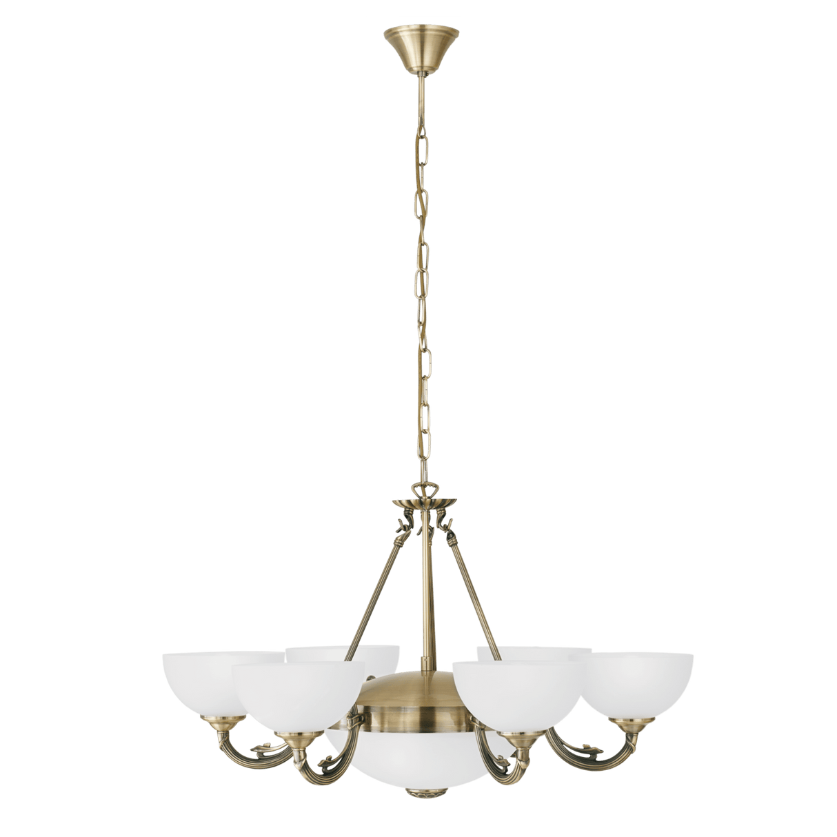 Lámpara Colgante Clásico Dorado 9 luces LED Ajustable 74x74x110 cm - Iluminacion | Bylmo