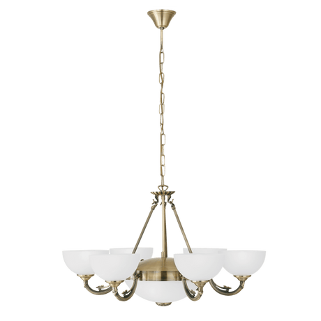 Lámpara Colgante Clásico Dorado 9 luces LED Ajustable 74x74x110 cm - Iluminacion | Bylmo