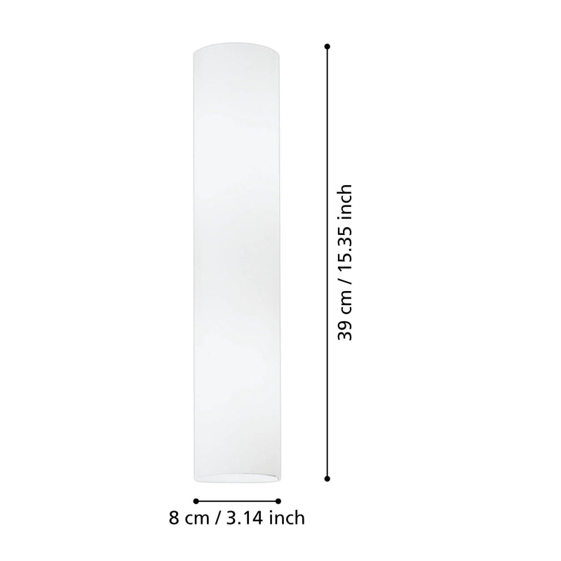 Lámpara De Pared Contemporáneo Blanco Acero Led 57cm Ambiente 160 450lm Ip20