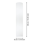 Lámpara De Pared Contemporáneo Blanco Acero Led 57cm Ambiente 160 450lm Ip20