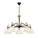 Lámpara Colgante Clásico 66x110 Café Ajustable 5 Luces - Iluminacion | Bylmo