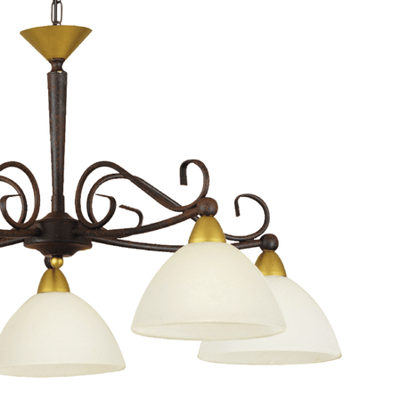 Lámpara Colgante Clásico 66x110 Café Ajustable 5 Luces - Iluminacion | Bylmo