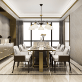 Lámpara Colgante Clásico 66x110 Café Ajustable 5 Luces - Iluminacion | Bylmo