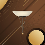 Lámpara de Pared Clásico 1 Luz 30x8x32 Café Acero IP20 - Iluminacion | Bylmo