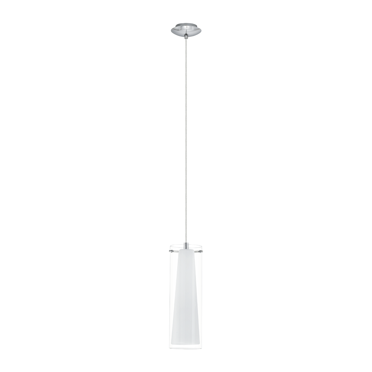 Lámpara Colgante Moderno Gris Acero 16x6x110cm Ambiente LED - Iluminacion | Bylmo