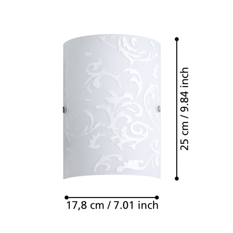 Lámpara de Pared Contemporáneo Gris 18x7x25cm ACERO LED - Iluminacion | Bylmo