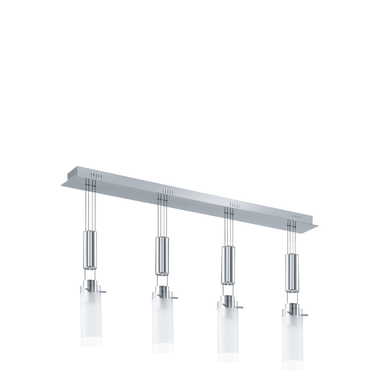 Lámpara Colgante Moderno Gris Acero Ajustable 110V 4 Luces - Iluminacion | Bylmo