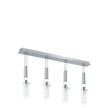 Lámpara Colgante Moderno Gris Acero Ajustable 110V 4 Luces - Iluminacion | Bylmo