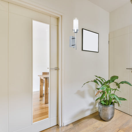 Lámpara de Pared Moderno ACERO Gris Sobrepuesta Ambiente 1 Luz LED - Iluminacion | Bylmo