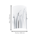 Lámpara de Pared Contemporáneo Gris 1 Luz ACERO 18x8x25cm - Iluminacion | Bylmo