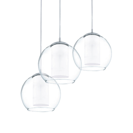 Lámpara Colgante Contemporáneo Gris ACERO 3 Luces Ajustable - Iluminacion | Bylmo