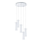 Lámpara Colgante Moderno Gris Acero 50x50x150cm Ambiente Ajustable - Iluminacion | Bylmo