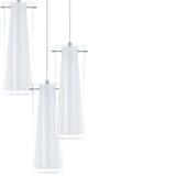 Lámpara Colgante Moderno Gris Acero 50x50x150cm Ambiente Ajustable - Iluminacion | Bylmo