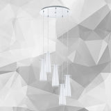 Lámpara Colgante Moderno Gris Acero 50x50x150cm Ambiente Ajustable - Iluminacion | Bylmo