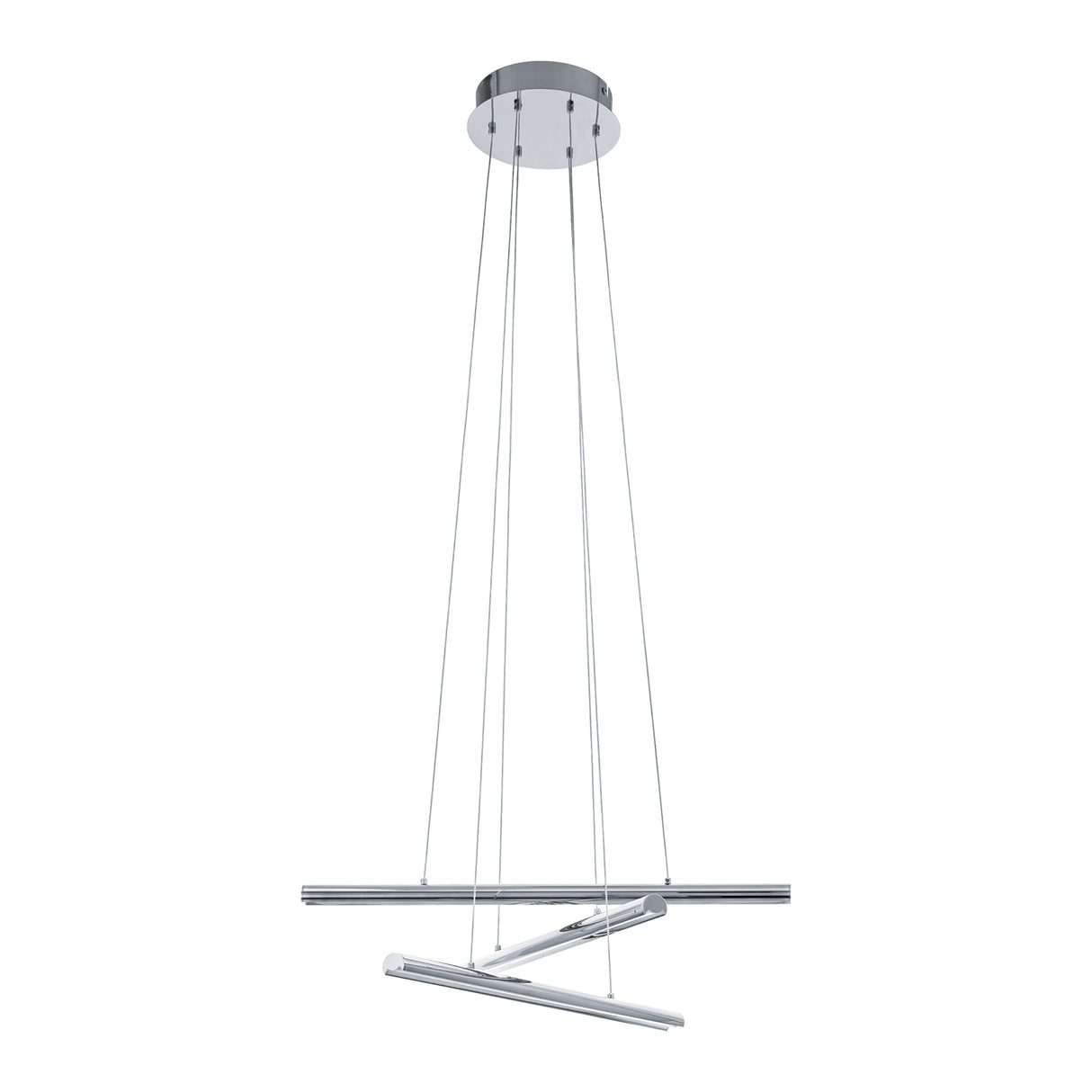 Lámpara Colgante Moderno Gris Acero 3 Luces Ajustable - Iluminacion | Bylmo