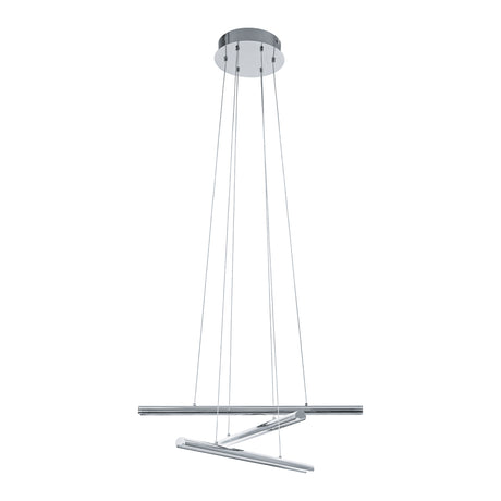 Lámpara Colgante Moderno Gris Acero 3 Luces Ajustable - Iluminacion | Bylmo