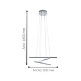 Lámpara Colgante Moderno Gris Acero 3 Luces Ajustable - Iluminacion | Bylmo