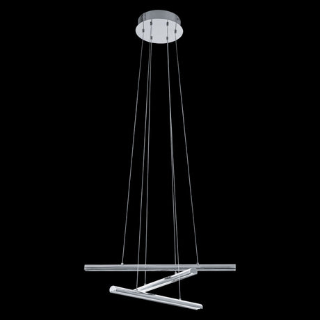 Lámpara Colgante Moderno Gris Acero 3 Luces Ajustable - Iluminacion | Bylmo