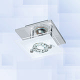 Lámpara Moderno Gris Acero 1 Luz 13x13x8 cm Diseño Único LED 450 Lúmenes - Iluminacion | Bylmo