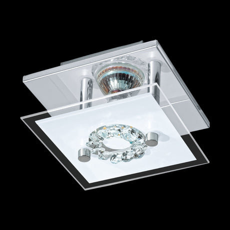 Lámpara Moderno Gris Acero 1 Luz 13x13x8 cm Diseño Único LED 450 Lúmenes - Iluminacion | Bylmo