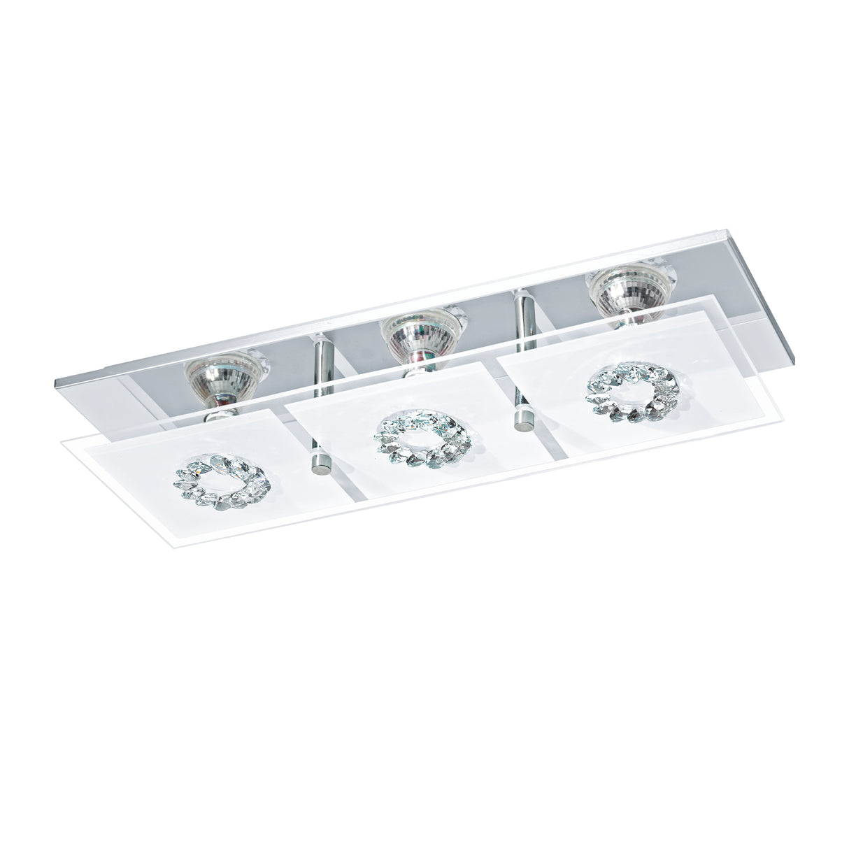 Lámpara Moderno Gris 3 luces 41x13x8cm LED - Iluminacion | Bylmo