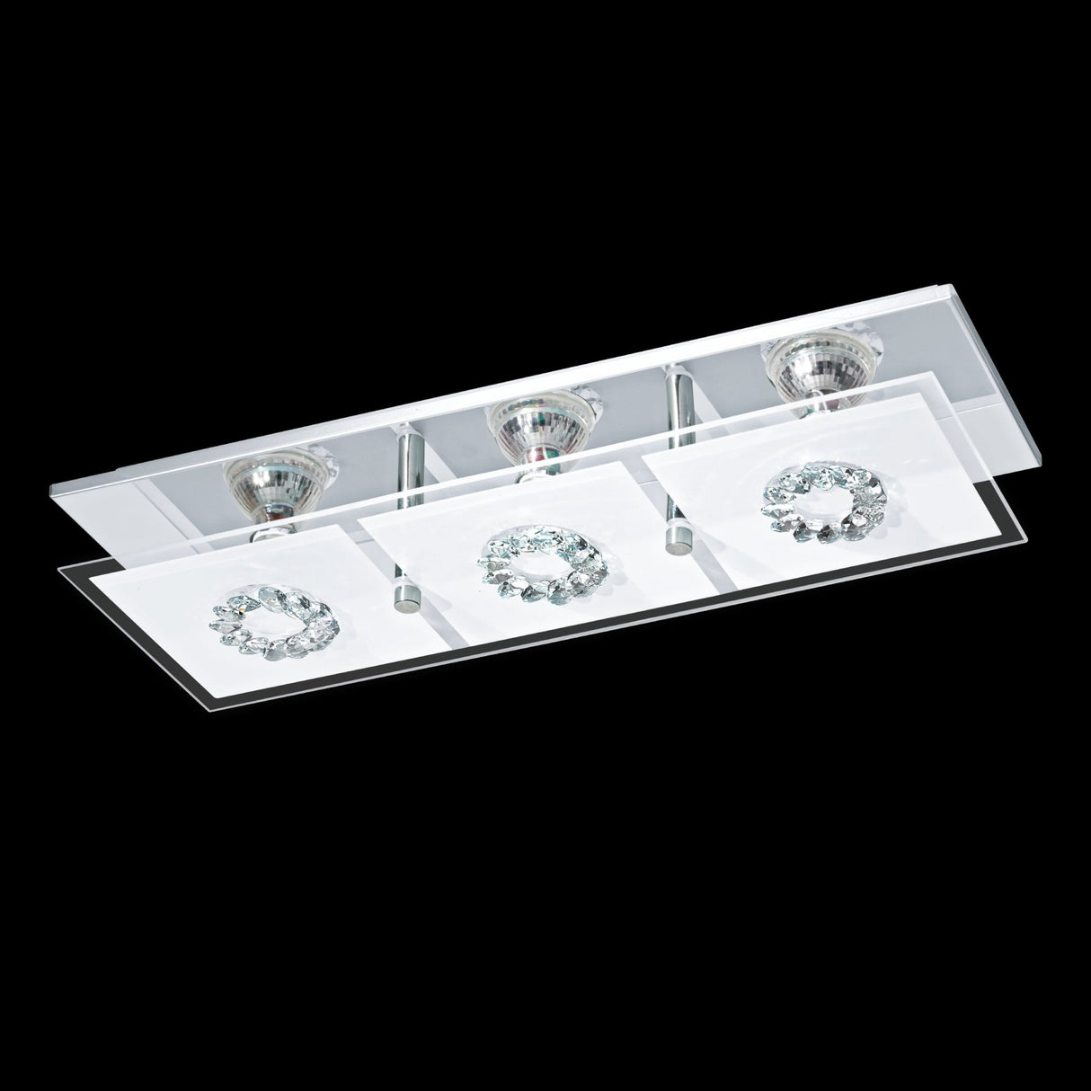 Lámpara Moderno Gris 3 luces 41x13x8cm LED - Iluminacion | Bylmo