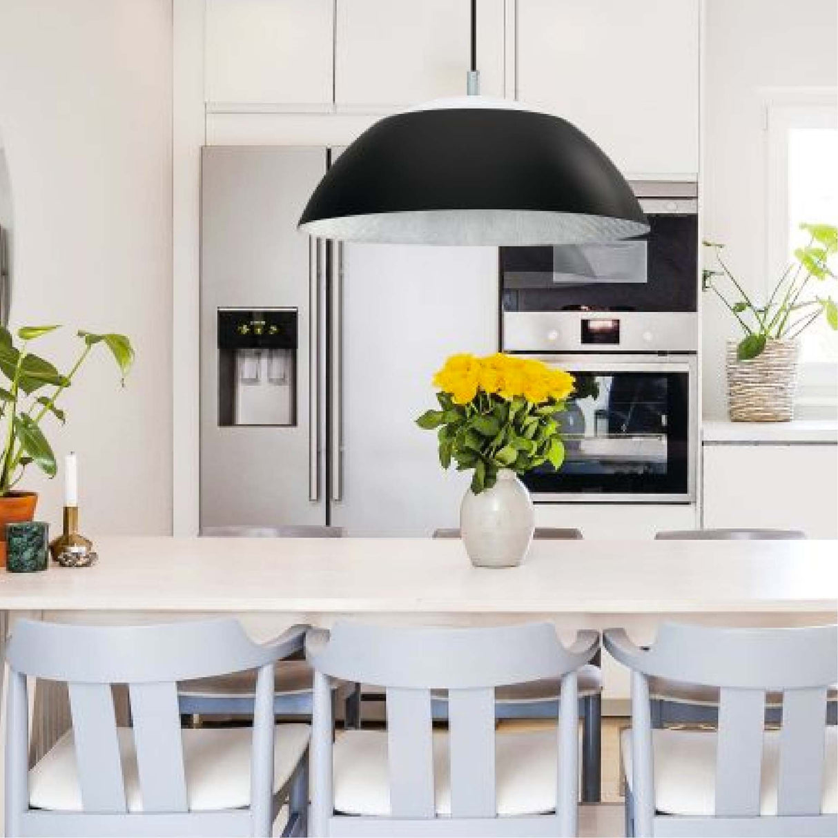 Lámpara Colgante Moderno Negro 1 Ajustable 65x65x1830 5.5Kg - Iluminacion | Bylmo