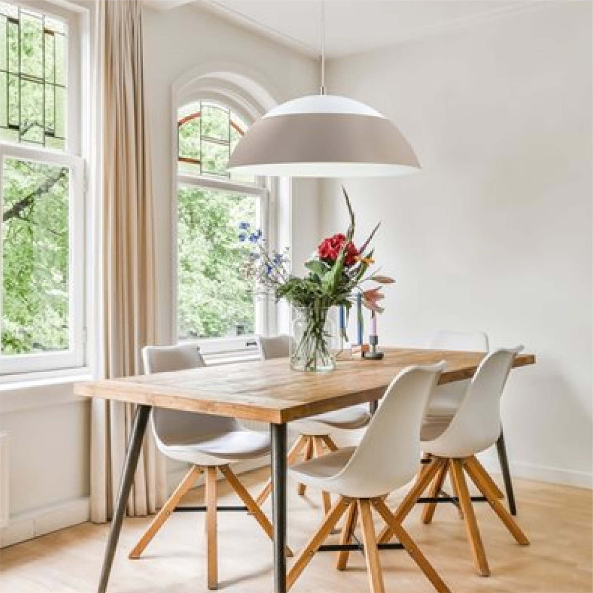 Lámpara Colgante Moderno Gris Acero Ajustable LED 65x1830 5800L 160 IP20 - Iluminacion | Bylmo