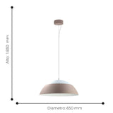 Lámpara Colgante Moderno Gris Acero Ajustable LED 65x1830 5800L 160 IP20 - Iluminacion | Bylmo