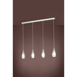 Lámpara Colgante Moderno Gris Acero 4 Luces Ajustable - Iluminacion | Bylmo