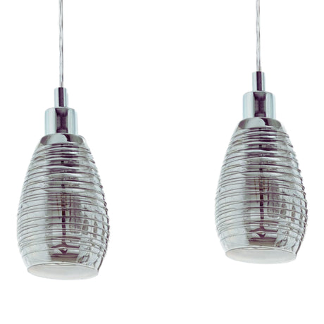 Lámpara Colgante Moderno Gris Acero 4 Luces Ajustable - Iluminacion | Bylmo