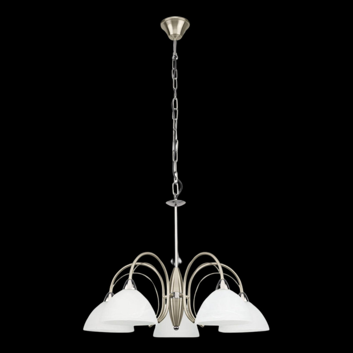 Lámpara Colgante Clásico 5 Luces Dorado Ajustable 63x110cm - Iluminacion | Bylmo