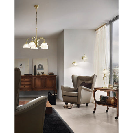 Lámpara Colgante Clásico 5 Luces Dorado Ajustable 63x110cm - Iluminacion | Bylmo