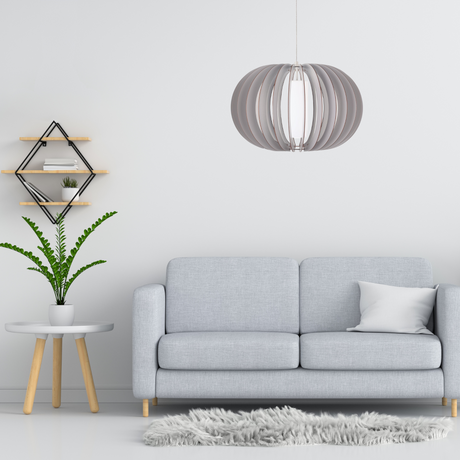 Lámpara Colgante Rústico Gris 70x70x183cm Ajustable - Iluminacion | Bylmo