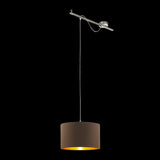 Lámpara Colgante Contemporáneo 38x58x130cm Café Acero Ajustable - Iluminacion | Bylmo