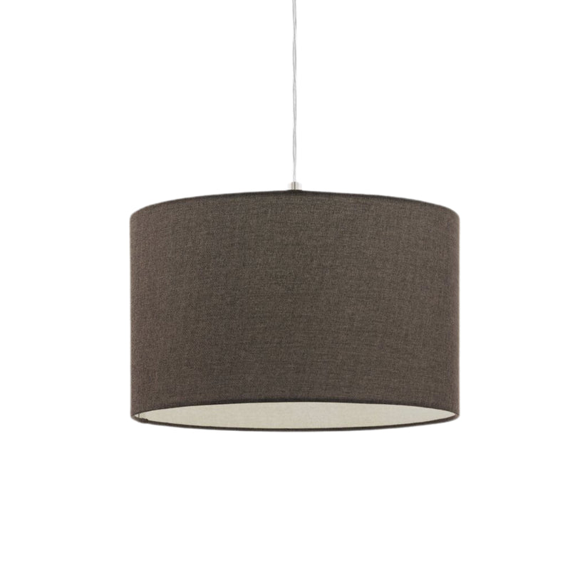 Lámpara Colgante Contemporáneo Gris Acero 1 Luz Ajustable Techo Led 38x58x130cm