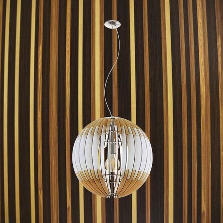 Lámpara Colgante Rústico Madera 70x70x200cm Ajustable Ambiente LED - Iluminacion | Bylmo